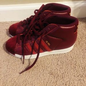 Adidas Pro Model J 'Collegiate Burgundy' ADIDAS SNEAKERS- ****Gently Used *****